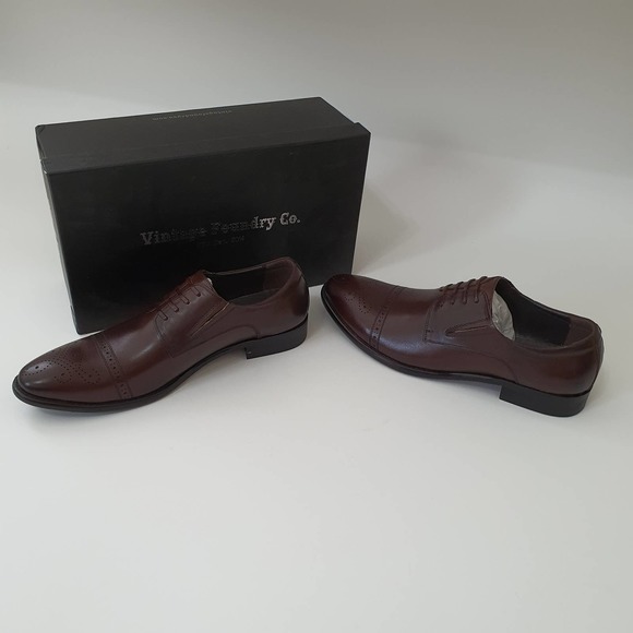 Vintage Foundry Co. Brown Captoe Oxford Lace Shoes main image 3